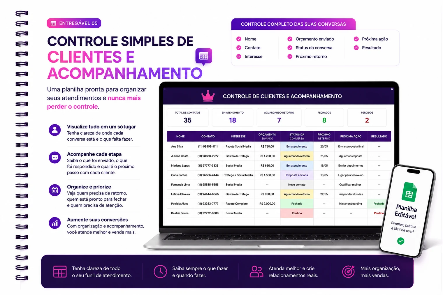 Controle de Clientes e Follow-up