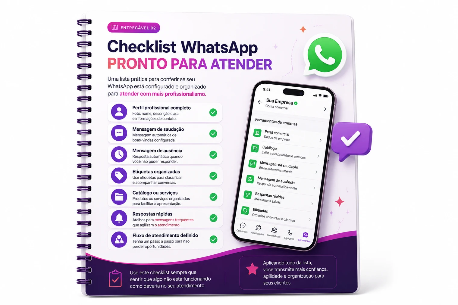 Checklist WhatsApp Pronto para Atender