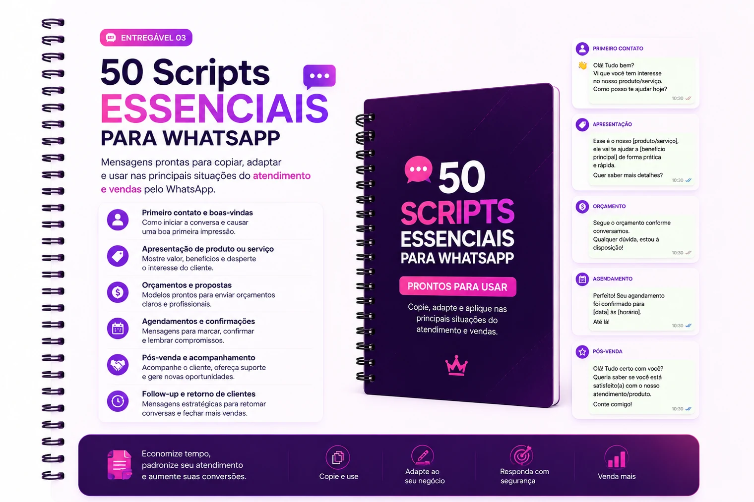 50 Scripts Essenciais para WhatsApp
